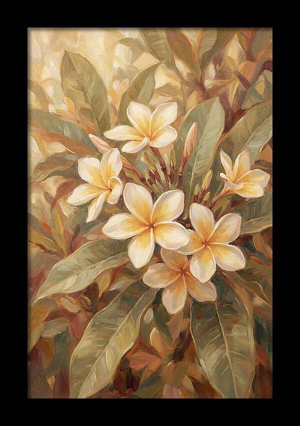 Plumeria Cluster In Cream And Soft Yellow
