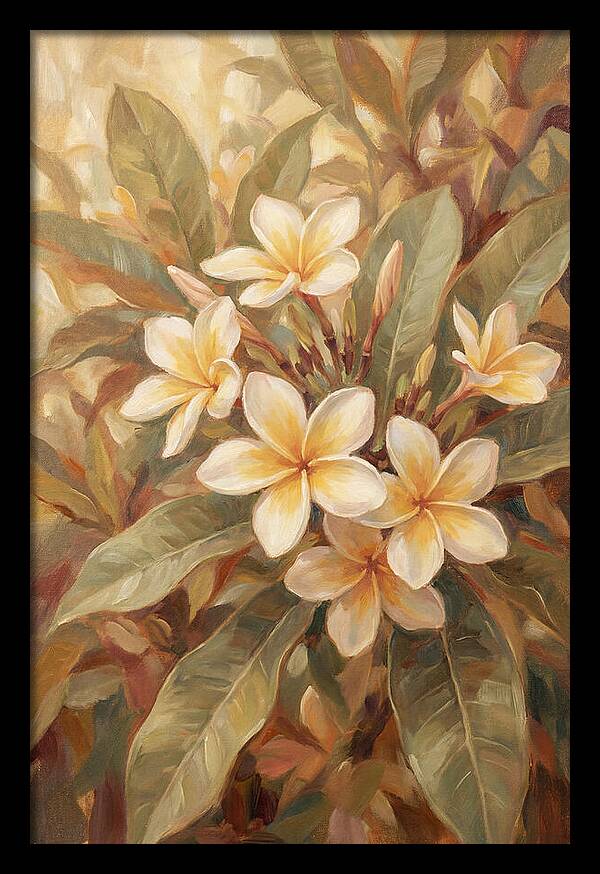 Plumeria Cluster In Cream And Soft Yellow