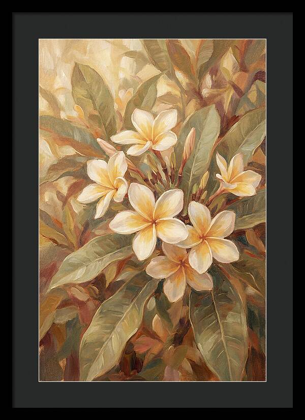 Plumeria Cluster In Cream And Soft Yellow
