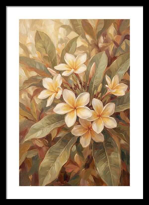 Plumeria Cluster In Cream And Soft Yellow
