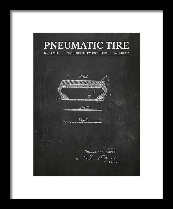 Pneumatic Tire Chalkboard Patent Us1428726a