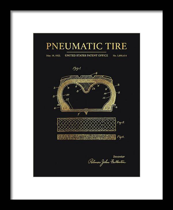 Pneumatic Tire Gold Patent Us1698414a