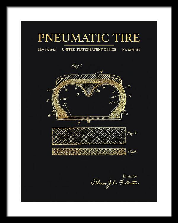 Pneumatic Tire Gold Patent Us1698414a