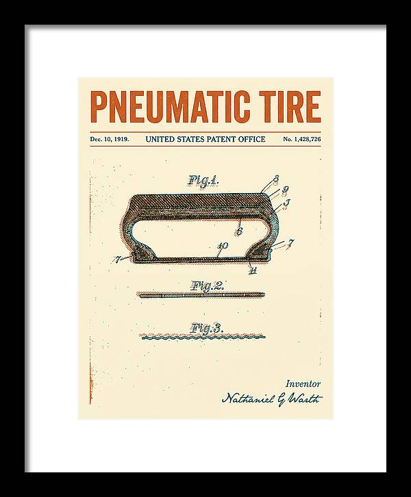 Pneumatic Tire Retro Patent Us1428726a