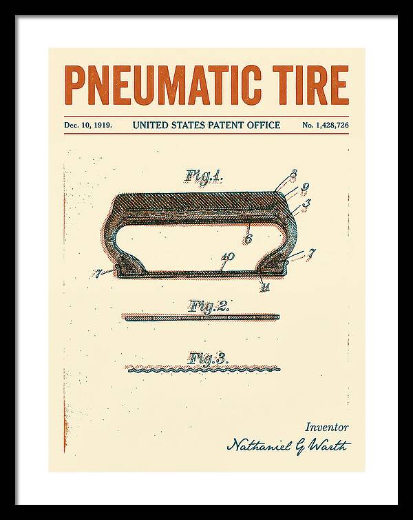 Pneumatic Tire Retro Patent Us1428726a