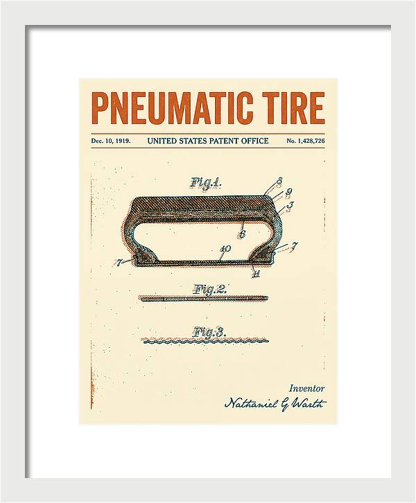 Pneumatic Tire Retro Patent Us1428726a