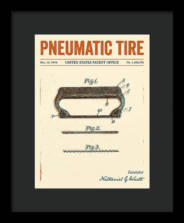 Pneumatic Tire Retro Patent Us1428726a