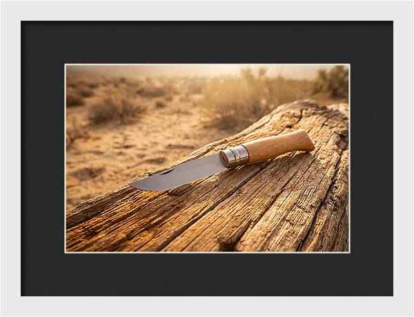 Pocket Knife On Weathered Wood