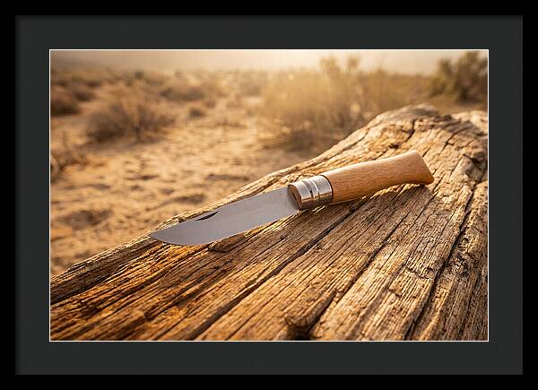 Pocket Knife On Weathered Wood