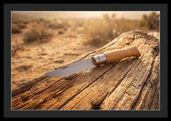 Pocket Knife On Weathered Wood
