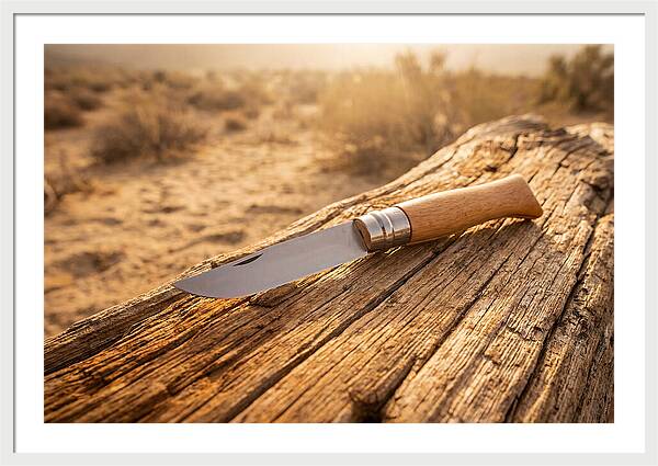 Pocket Knife On Weathered Wood