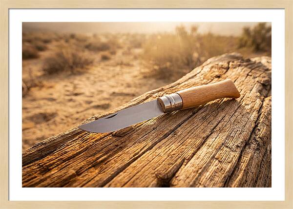 Pocket Knife On Weathered Wood