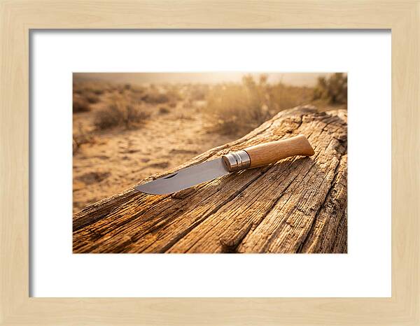 Pocket Knife On Weathered Wood