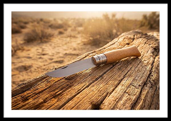 Pocket Knife On Weathered Wood