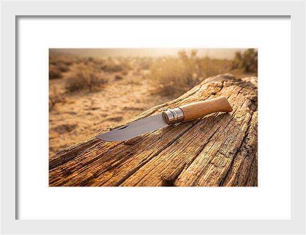 Pocket Knife On Weathered Wood