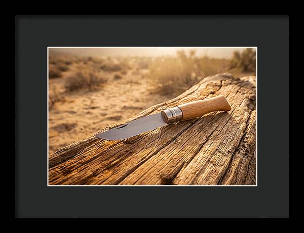 Pocket Knife On Weathered Wood