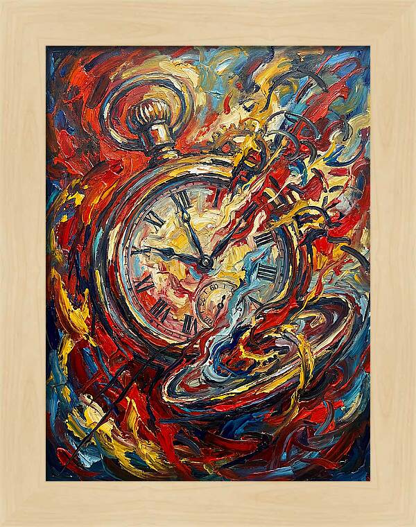 Pocket Watch In Flames