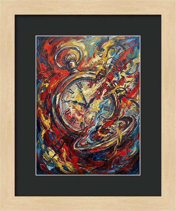 Pocket Watch In Flames