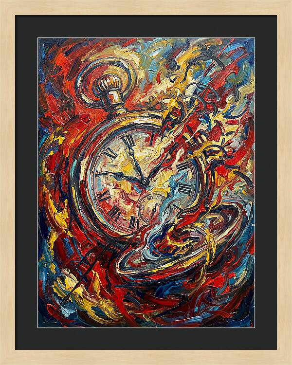Pocket Watch In Flames