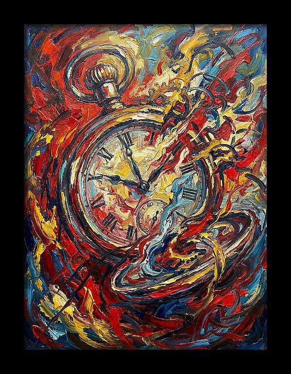 Pocket Watch In Flames