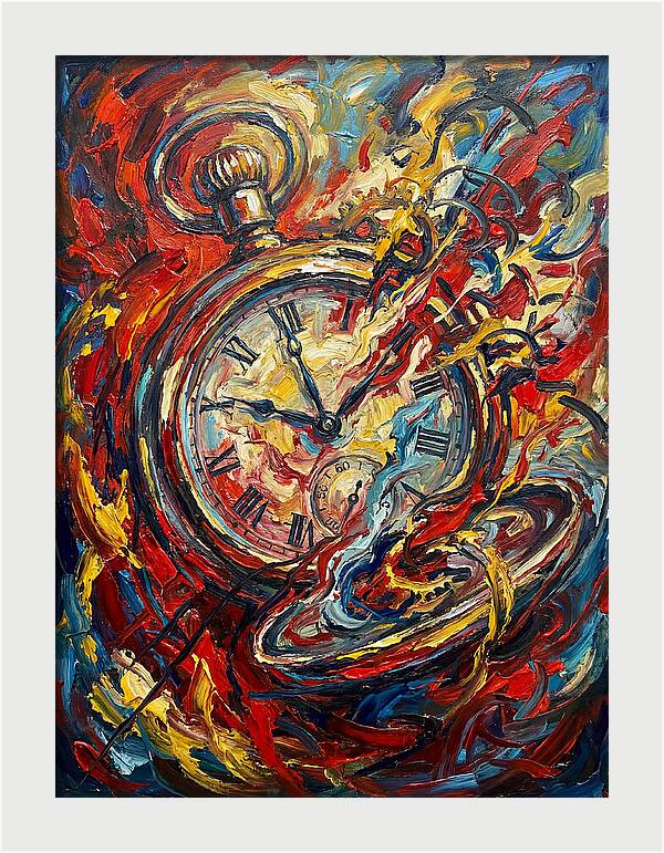 Pocket Watch In Flames