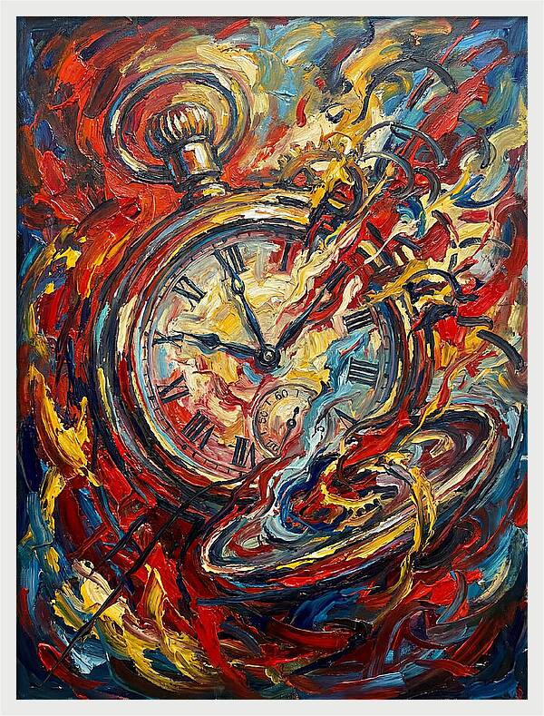 Pocket Watch In Flames