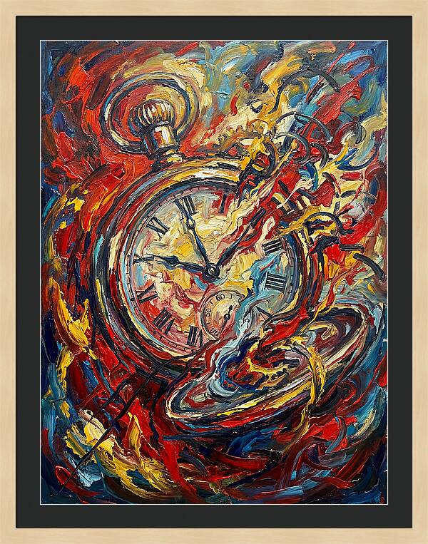Pocket Watch In Flames