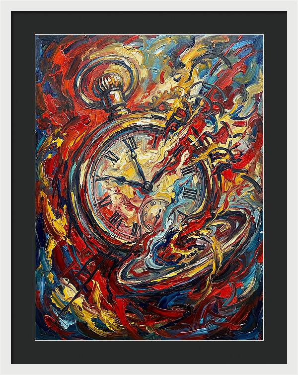 Pocket Watch In Flames