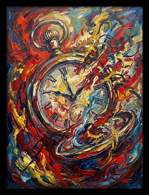 Pocket Watch In Flames
