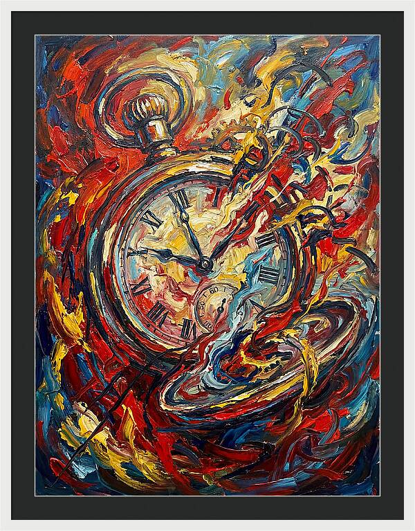 Pocket Watch In Flames