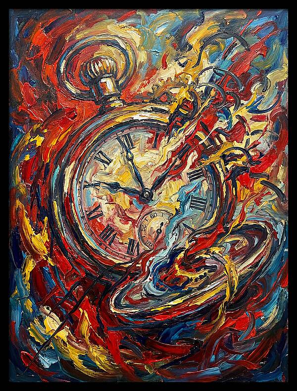 Pocket Watch In Flames