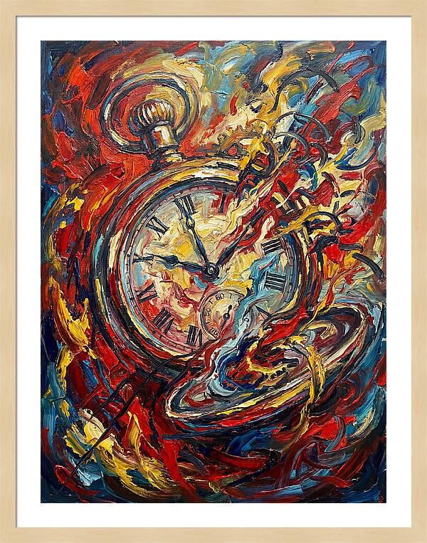 Pocket Watch In Flames