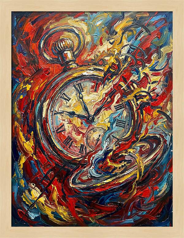 Pocket Watch In Flames