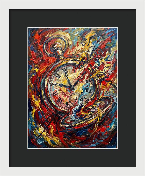 Pocket Watch In Flames