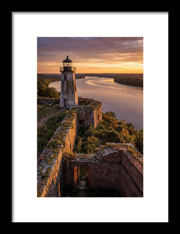 Point Lookout Lighthouse At Sunset