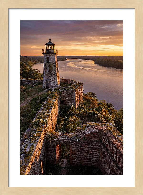 Point Lookout Lighthouse At Sunset