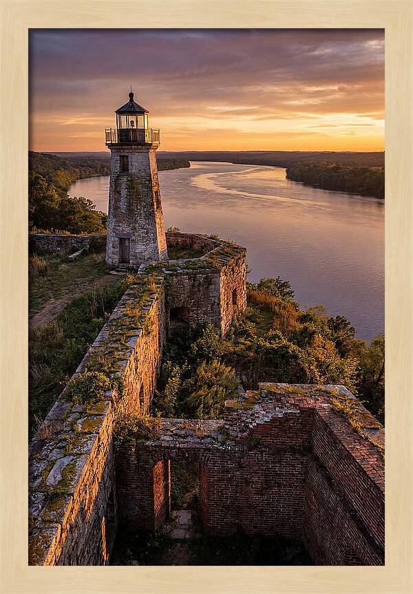 Point Lookout Lighthouse At Sunset