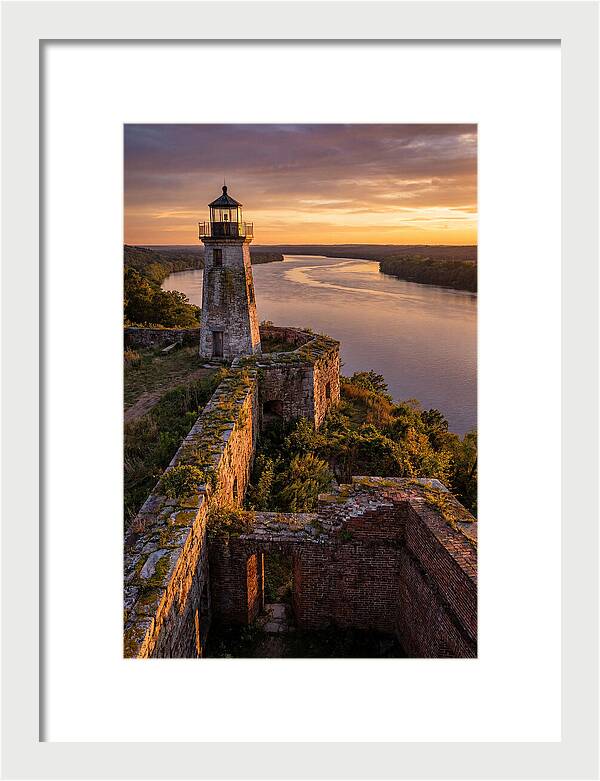 Point Lookout Lighthouse At Sunset