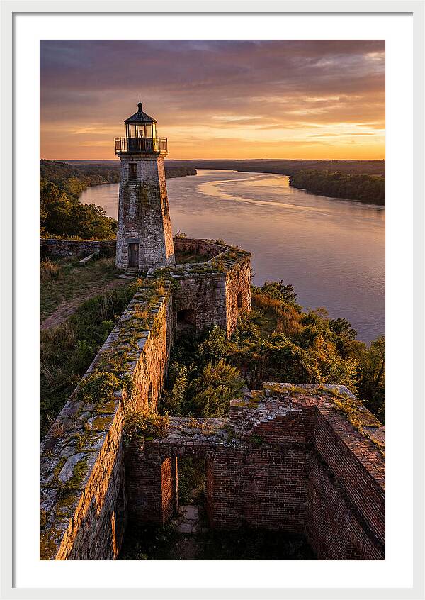 Point Lookout Lighthouse At Sunset