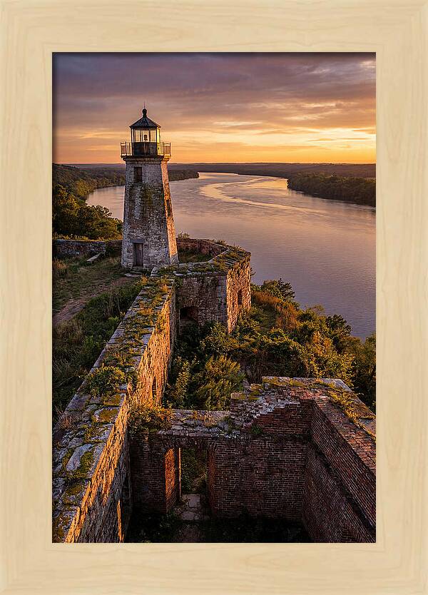 Point Lookout Lighthouse At Sunset