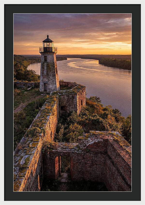 Point Lookout Lighthouse At Sunset
