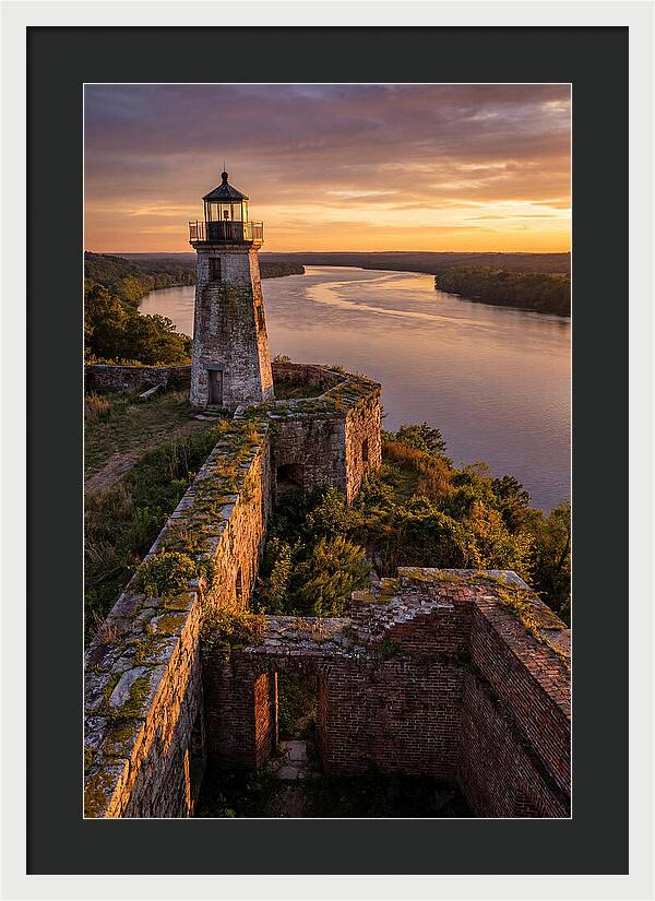 Point Lookout Lighthouse At Sunset