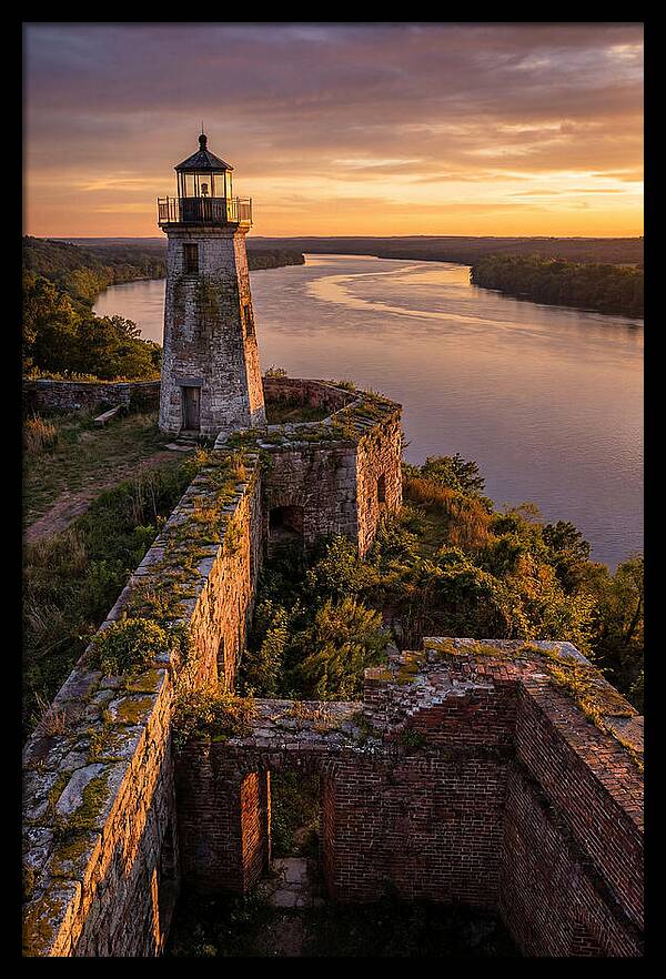 Point Lookout Lighthouse At Sunset