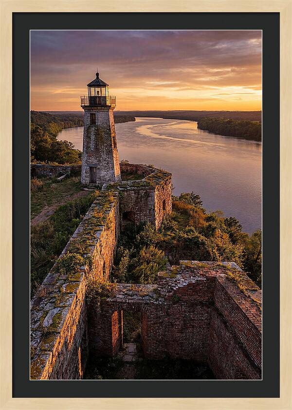 Point Lookout Lighthouse At Sunset