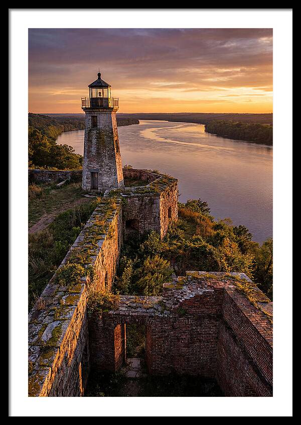 Point Lookout Lighthouse At Sunset