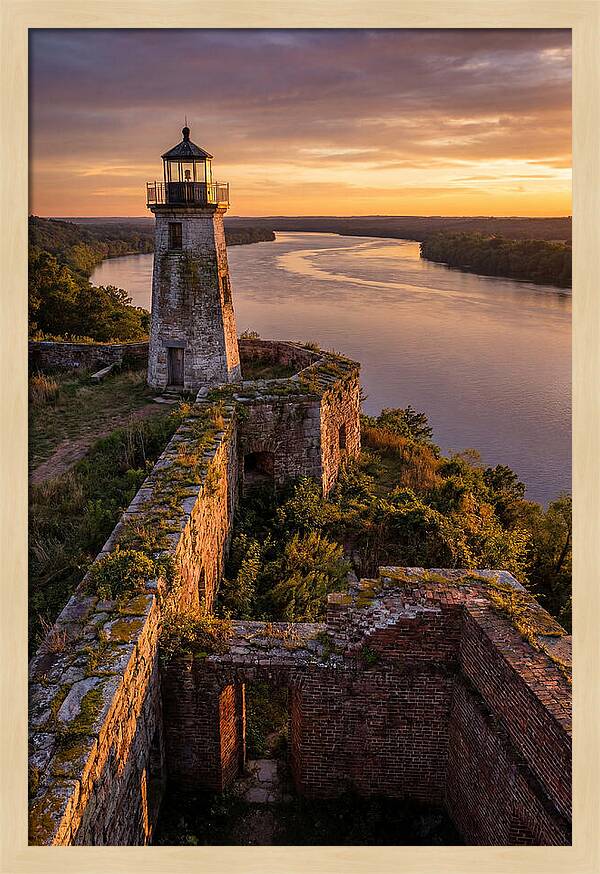 Point Lookout Lighthouse At Sunset