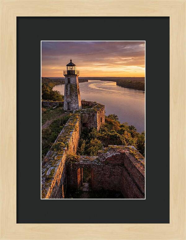 Point Lookout Lighthouse At Sunset