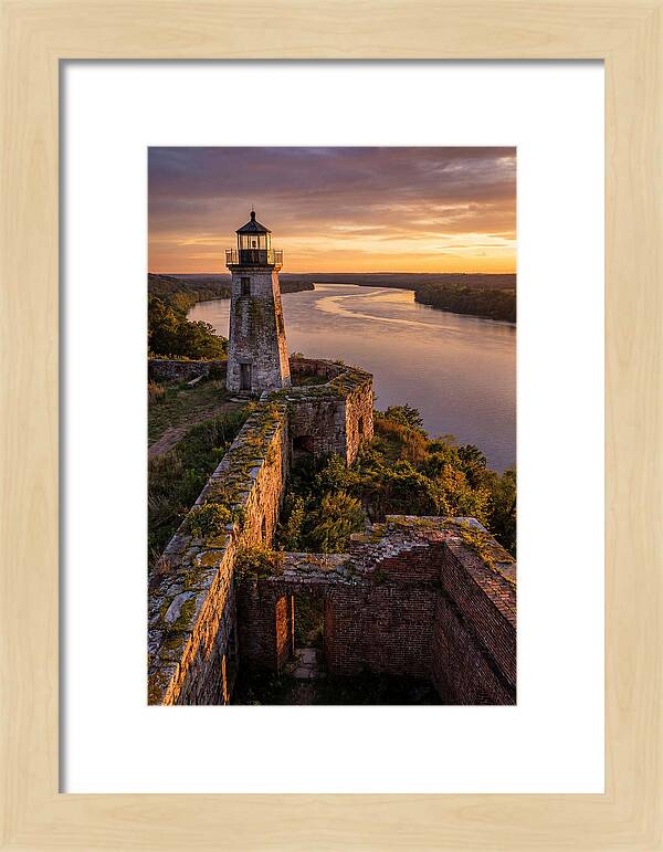 Point Lookout Lighthouse At Sunset