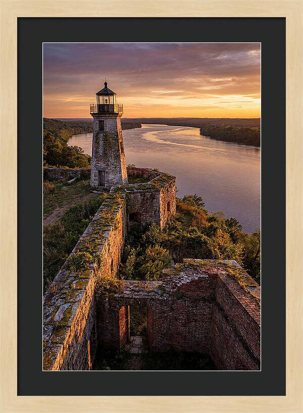 Point Lookout Lighthouse At Sunset