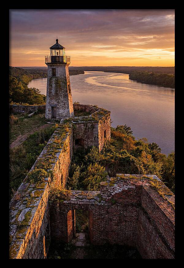 Point Lookout Lighthouse At Sunset